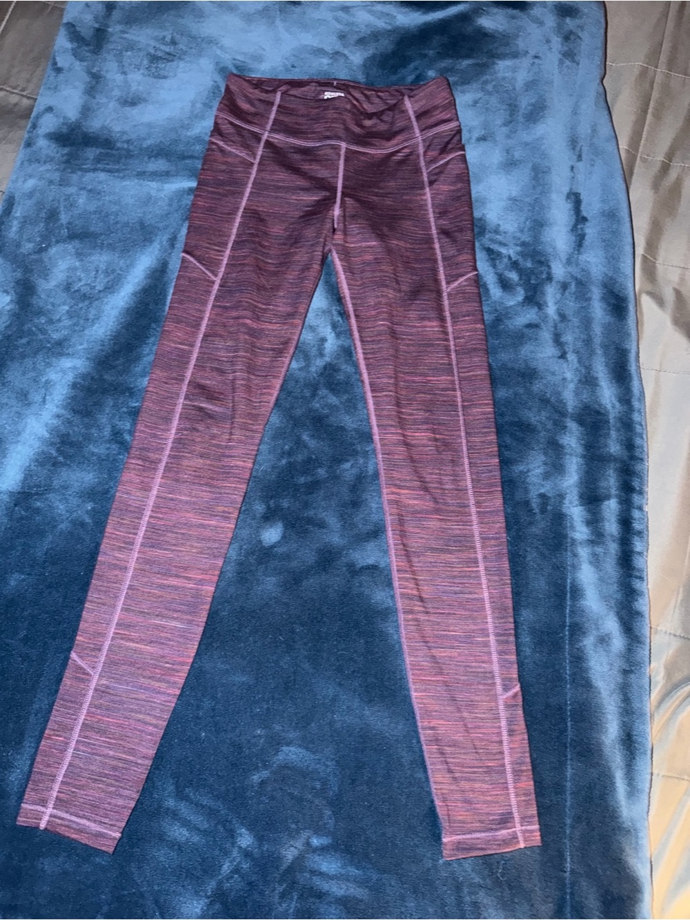 Athleta Pink Marled Girls' Performance Leggings